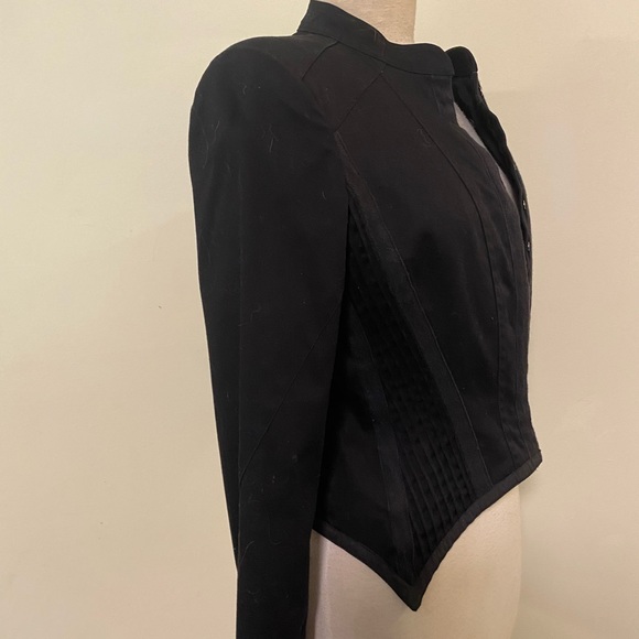 Blue Juice size 14 Black Sculptured Jacket - Picture 4 of 13